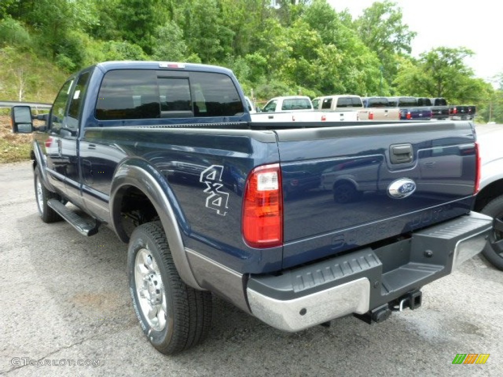 Blue Jeans Metallic 2013 Ford F350 Super Duty Lariat SuperCab 4x4 Exterior Photo #83430229