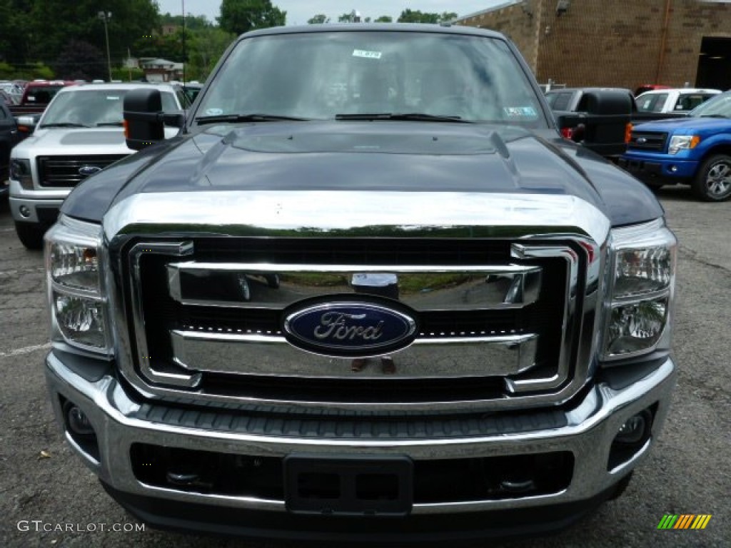 Blue Jeans Metallic 2013 Ford F350 Super Duty Lariat SuperCab 4x4 Exterior Photo #83430280