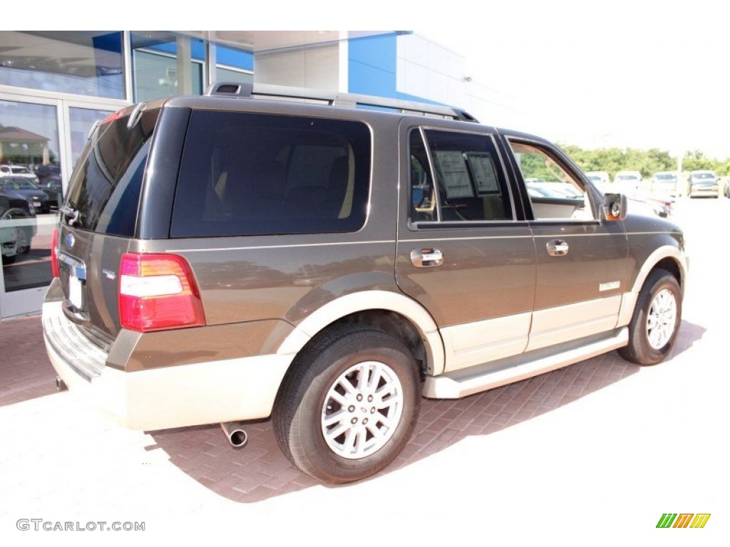 2008 Expedition Eddie Bauer 4x4 - Stone Green Metallic / Camel photo #11
