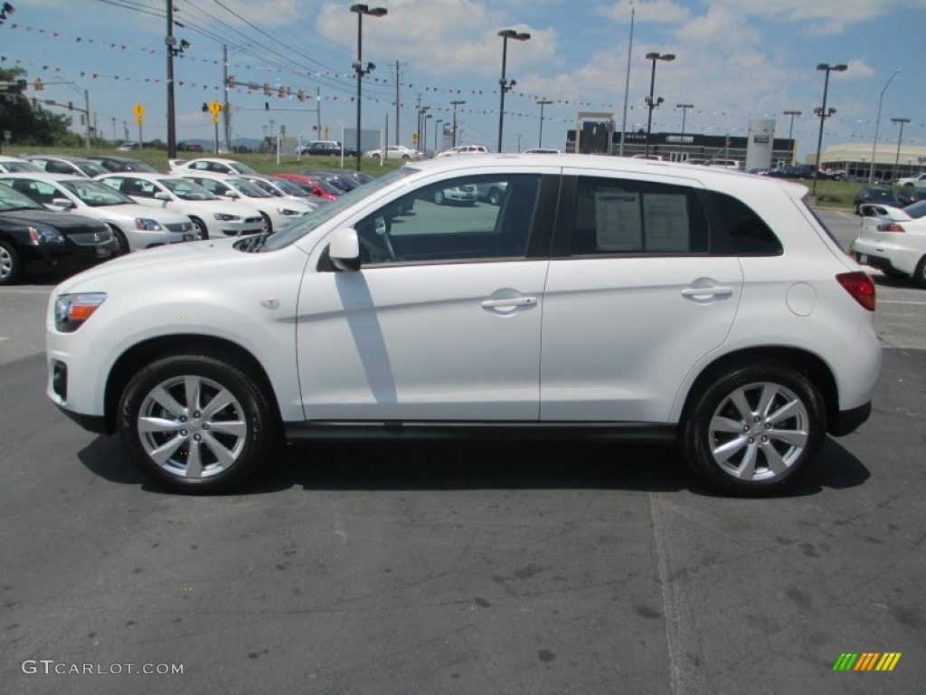 White Pearl 2013 Mitsubishi Outlander Sport ES 4WD Exterior Photo #83431174