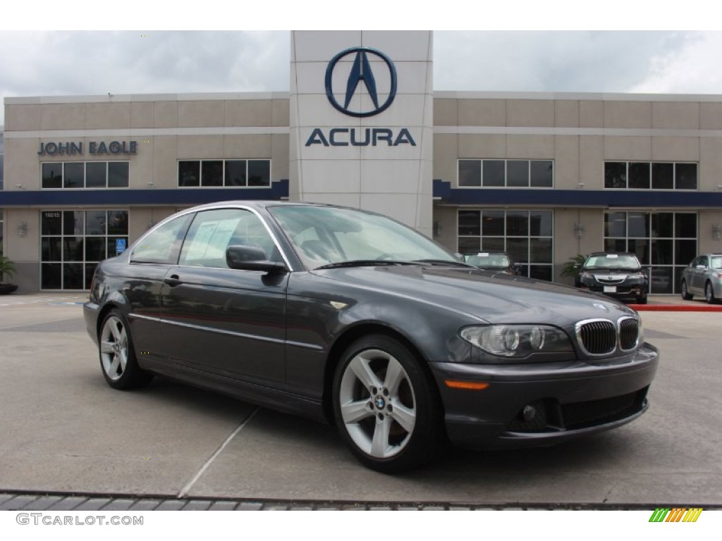 2006 3 Series 325i Coupe - Sparkling Graphite Metallic / Black photo #1