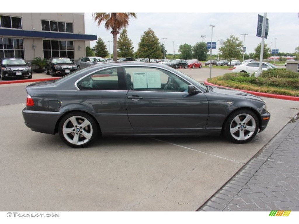 2006 3 Series 325i Coupe - Sparkling Graphite Metallic / Black photo #6