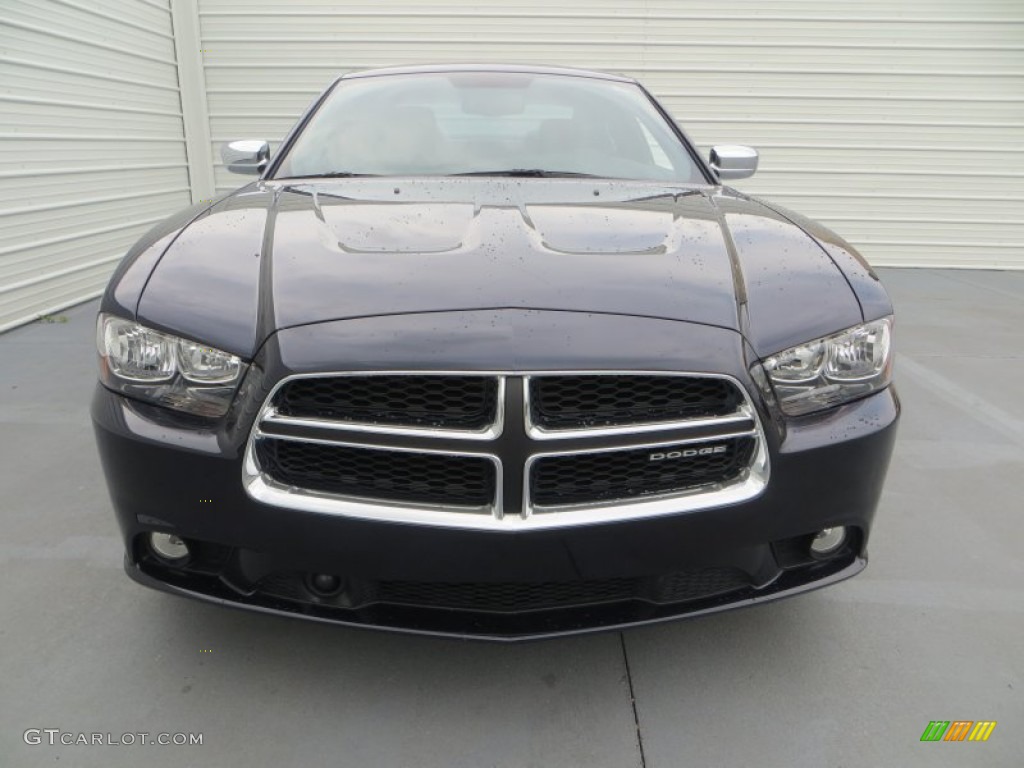 2012 Charger SXT Plus - Blackberry Pearl / Black photo #8