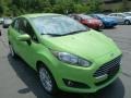 2014 Green Envy Ford Fiesta SE Sedan  photo #1