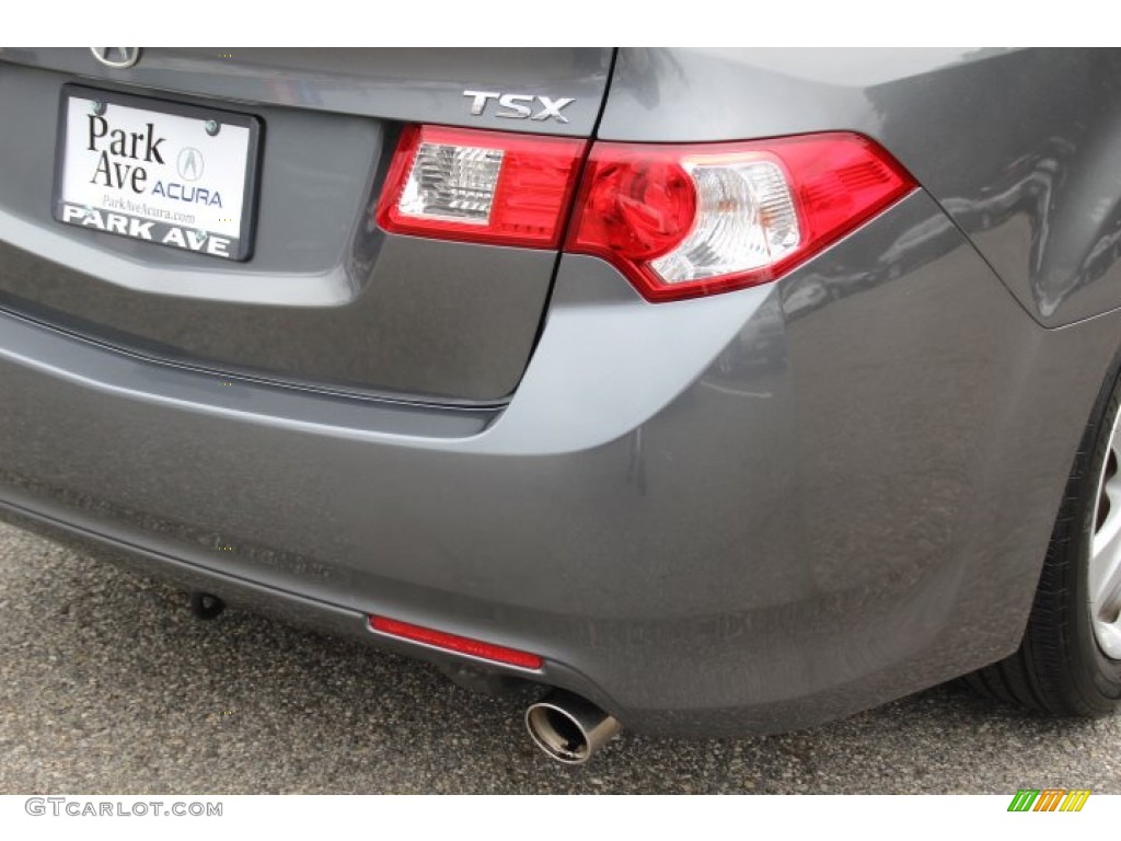 2010 TSX Sedan - Polished Metal Metallic / Ebony photo #22