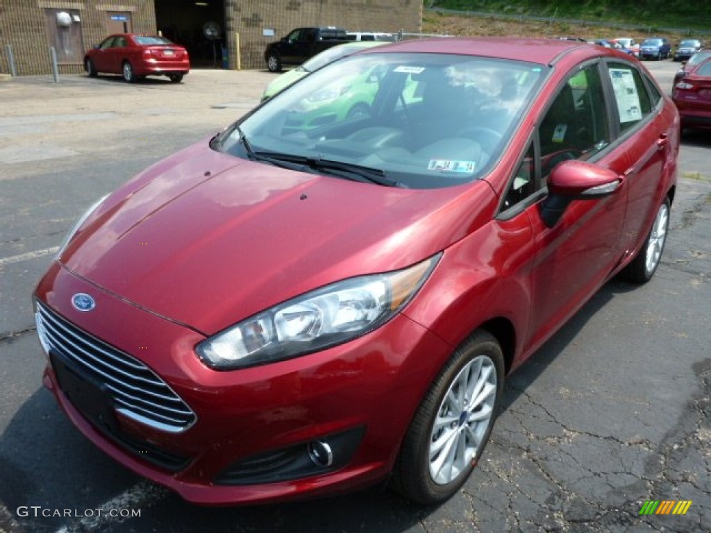 Ruby Red 2014 Ford Fiesta SE Sedan Exterior Photo #83433648