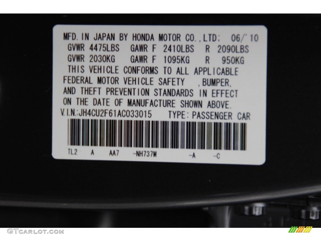 2010 TSX Sedan - Polished Metal Metallic / Ebony photo #33