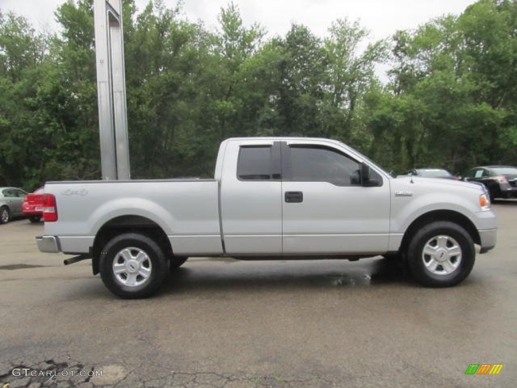 2004 F150 XLT SuperCab 4x4 - Silver Metallic / Medium Graphite photo #8