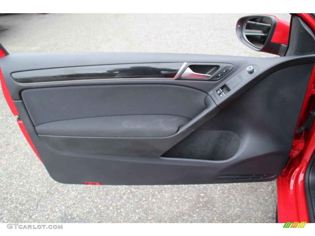 2012 Volkswagen GTI 2 Door Interlagos Plaid Cloth Door Panel Photo #83434687