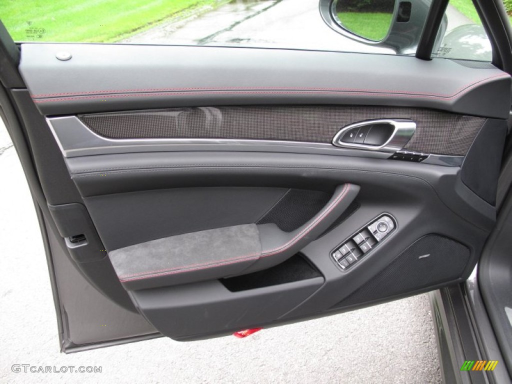 2013 Porsche Panamera GTS Black Door Panel Photo #83436070