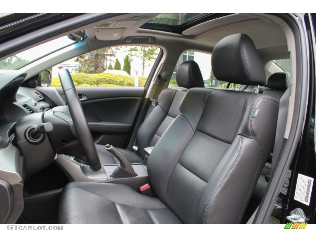 Ebony Interior 2010 Acura TSX Sedan Photo #83436589