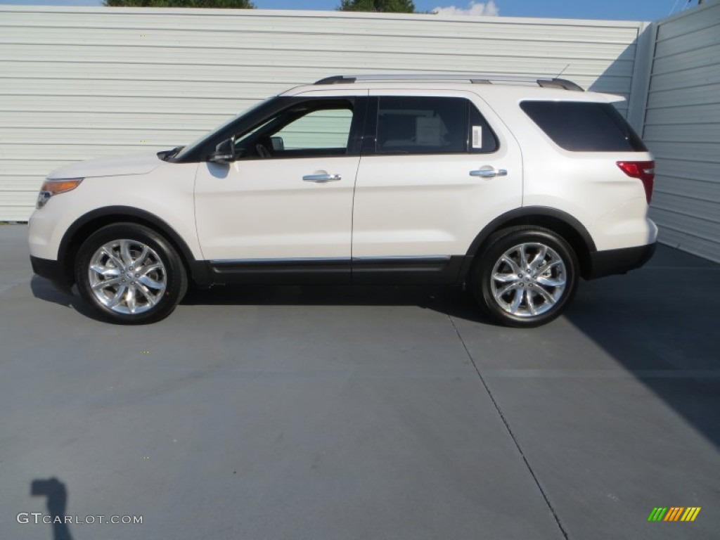 2014 Explorer XLT - White Platinum / Charcoal Black photo #6