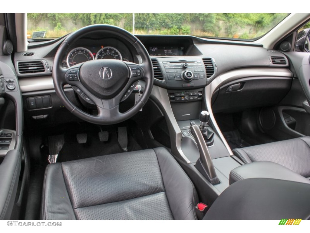 Ebony Interior 2010 Acura TSX Sedan Photo #83436694