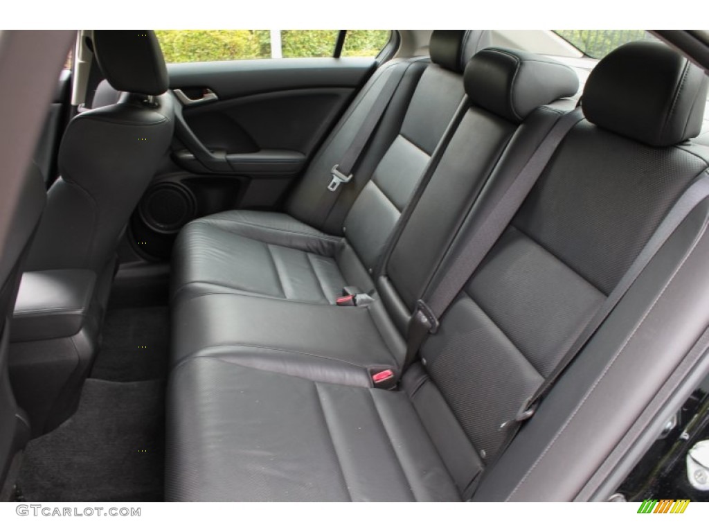 Ebony Interior 2010 Acura TSX Sedan Photo #83436720