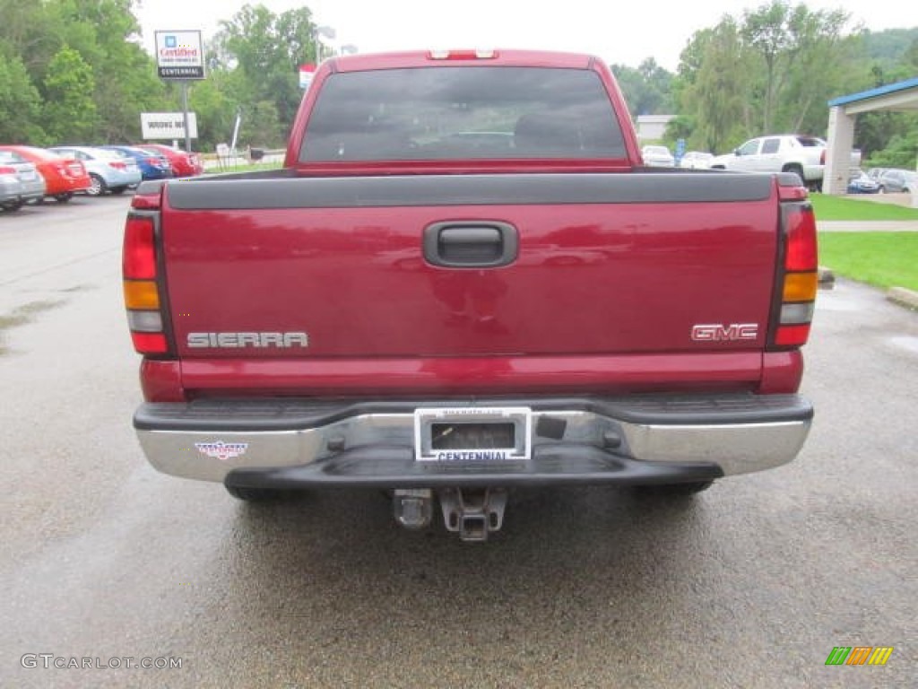 2006 Sierra 1500 SLE Crew Cab 4x4 - Sport Red Metallic / Dark Pewter photo #5
