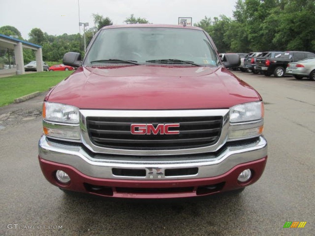 2006 Sierra 1500 SLE Crew Cab 4x4 - Sport Red Metallic / Dark Pewter photo #11