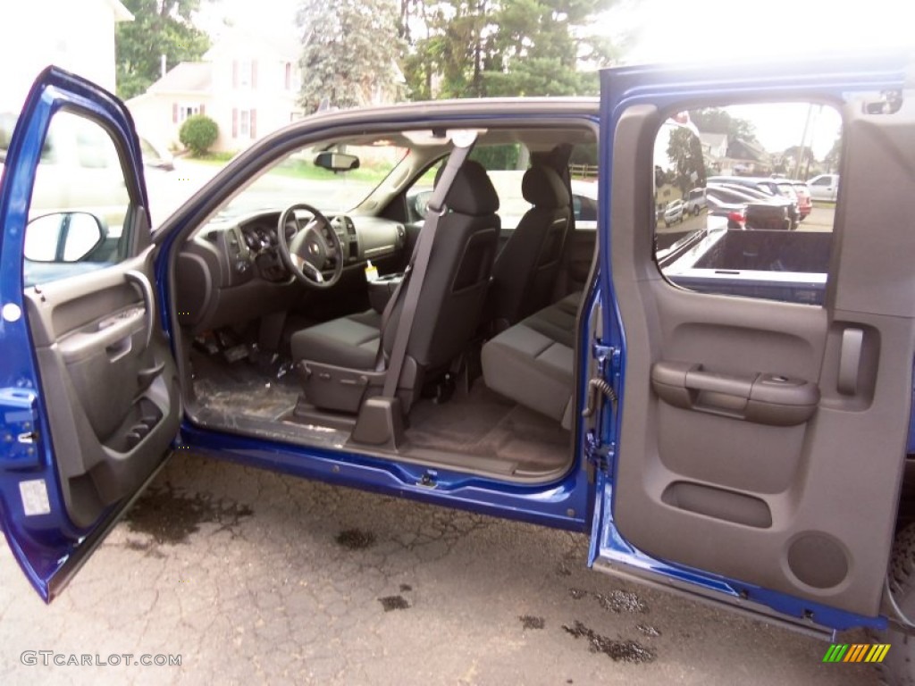 2013 Silverado 1500 LT Extended Cab 4x4 - Blue Topaz Metallic / Ebony photo #22