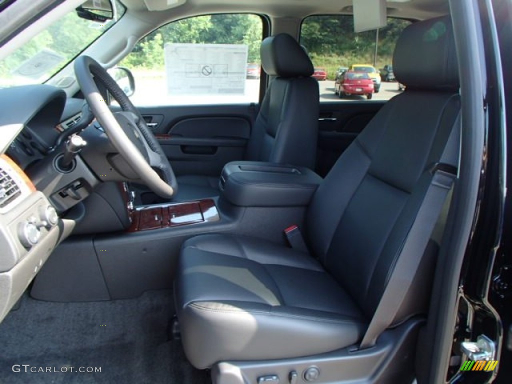 Ebony Interior 2014 Chevrolet Suburban LTZ 4x4 Photo #83438449