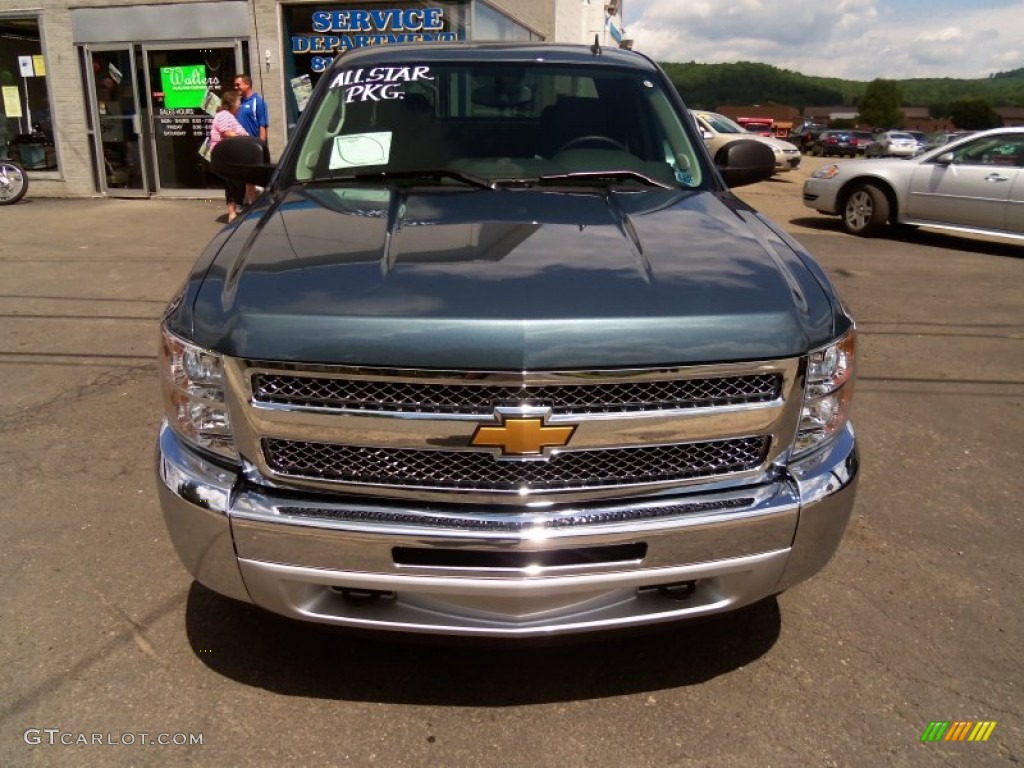 2013 Silverado 1500 LT Extended Cab 4x4 - Blue Granite Metallic / Ebony photo #2