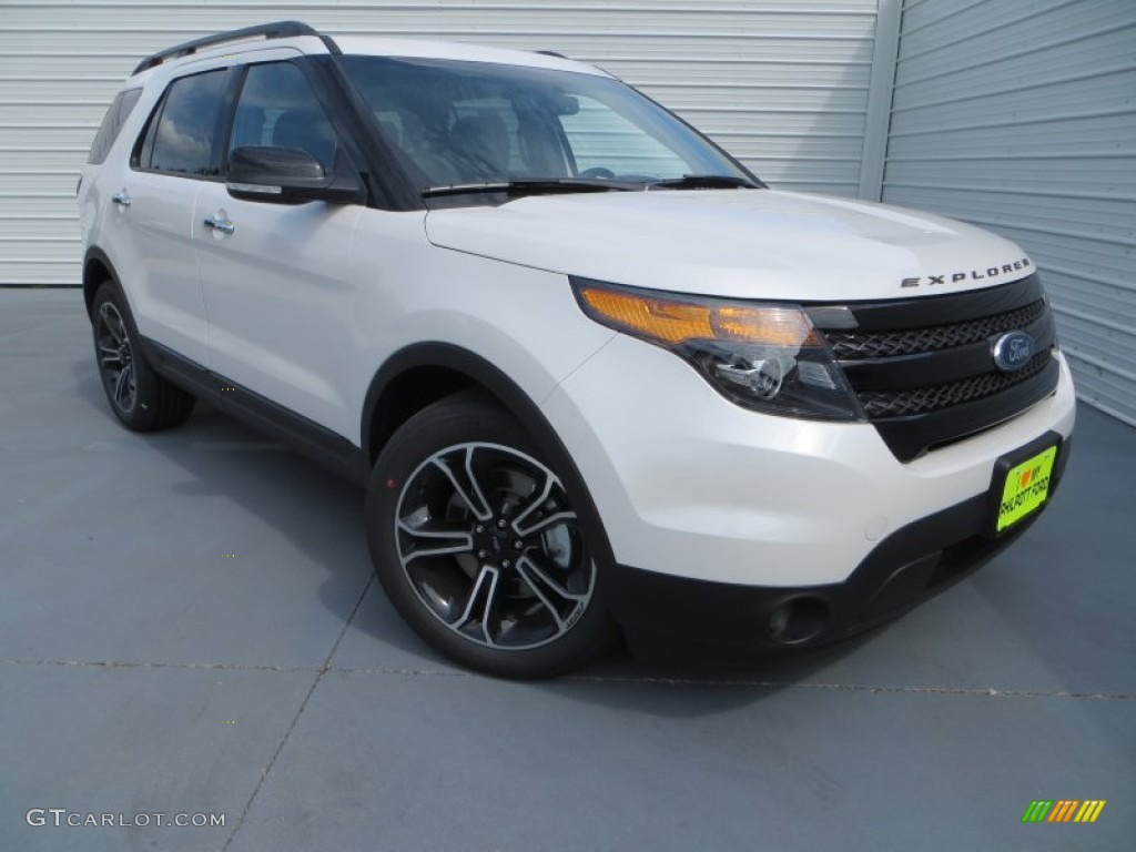 2014 Explorer Sport 4WD - White Platinum / Charcoal Black photo #2