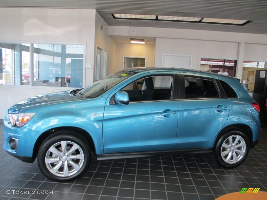 Laguna Blue Metallic 2013 Mitsubishi Outlander Sport SE 4WD Exterior Photo #83438836