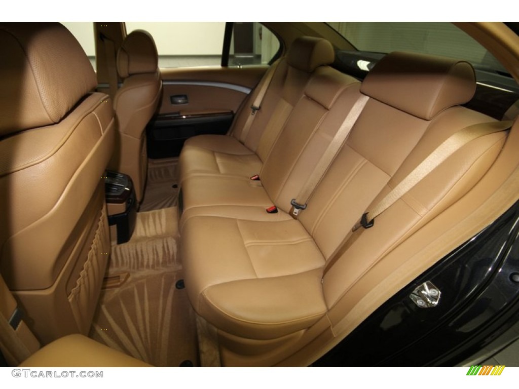 2004 7 Series 745i Sedan - Black Sapphire Metallic / Black/Natural Brown photo #13