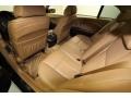 2004 BMW 7 Series Black/Natural Brown Interior Rear Seat Photo