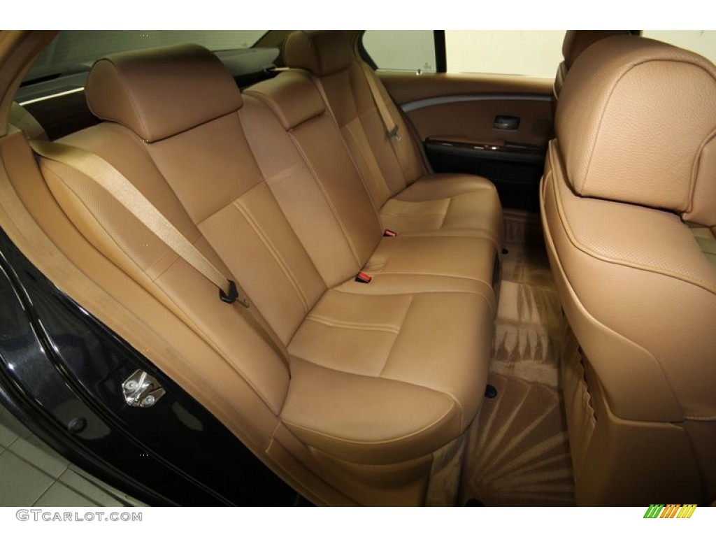 2004 7 Series 745i Sedan - Black Sapphire Metallic / Black/Natural Brown photo #40