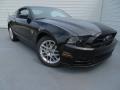 2014 Black Ford Mustang V6 Premium Coupe  photo #2
