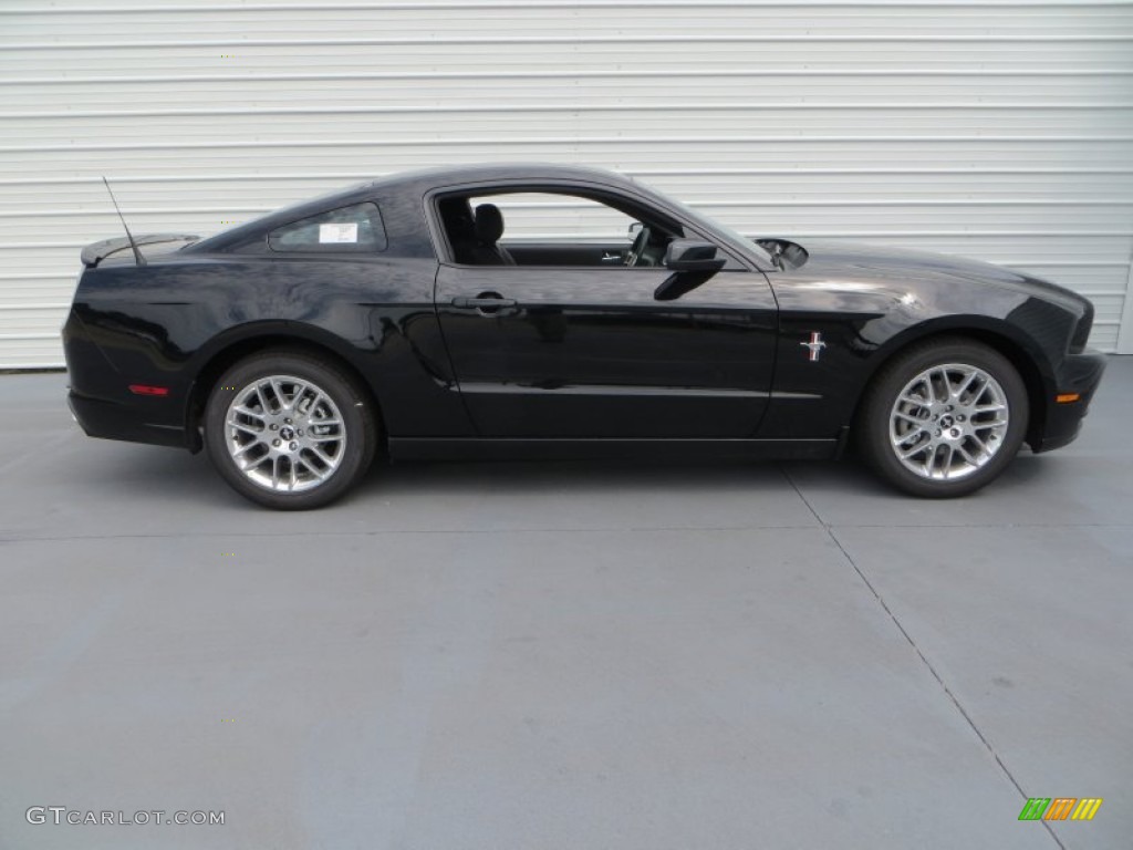 2014 Mustang V6 Premium Coupe - Black / Charcoal Black photo #3