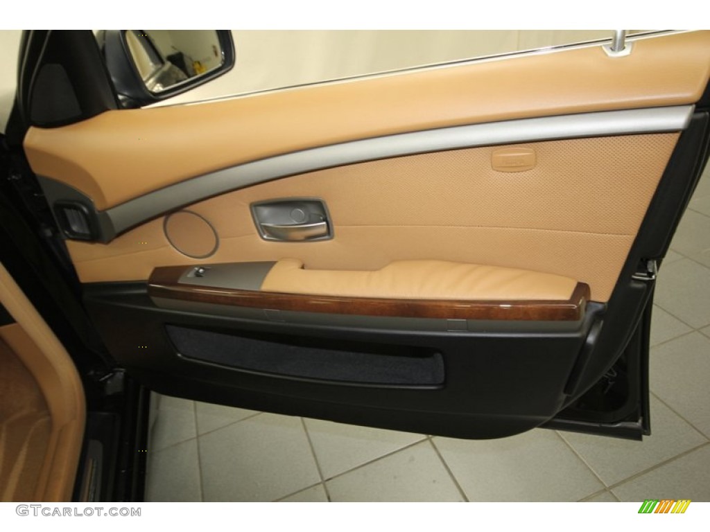 2004 7 Series 745i Sedan - Black Sapphire Metallic / Black/Natural Brown photo #43