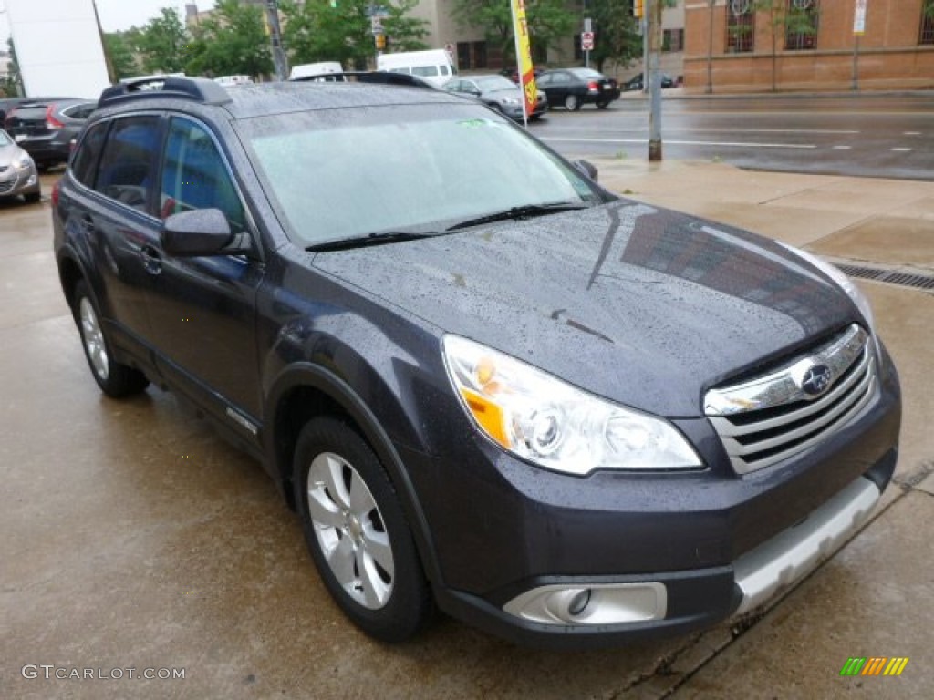 2011 Outback 2.5i Limited Wagon - Graphite Gray Metallic / Off Black photo #3
