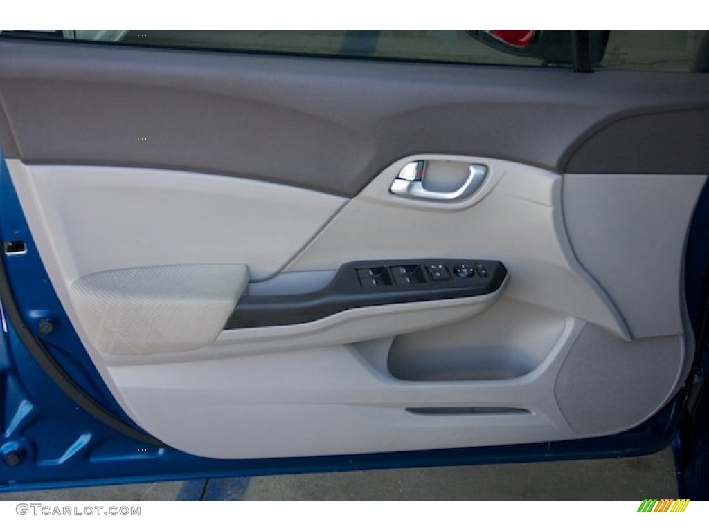 2012 Civic EX Sedan - Dyno Blue Pearl / Gray photo #24