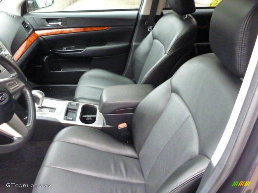 2011 Outback 2.5i Limited Wagon - Graphite Gray Metallic / Off Black photo #4
