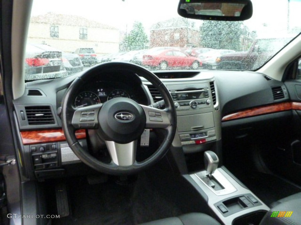 2011 Outback 2.5i Limited Wagon - Graphite Gray Metallic / Off Black photo #6