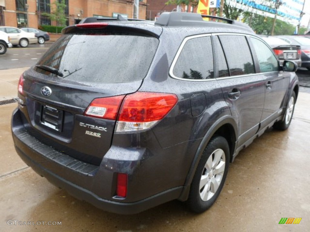 2011 Outback 2.5i Limited Wagon - Graphite Gray Metallic / Off Black photo #11