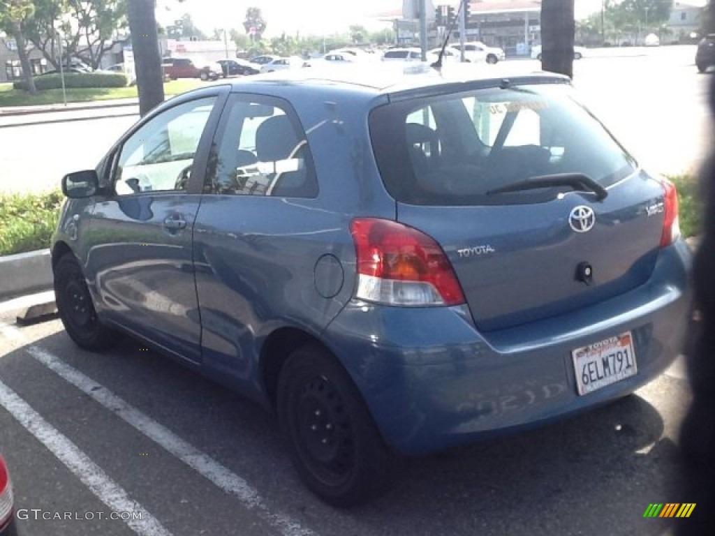 2009 Yaris 3 Door Liftback - Bayou Blue Pearl / Dark Charcoal photo #4