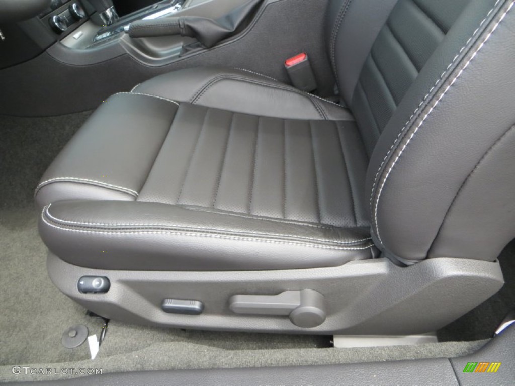 2014 Mustang V6 Premium Coupe - Black / Charcoal Black photo #22