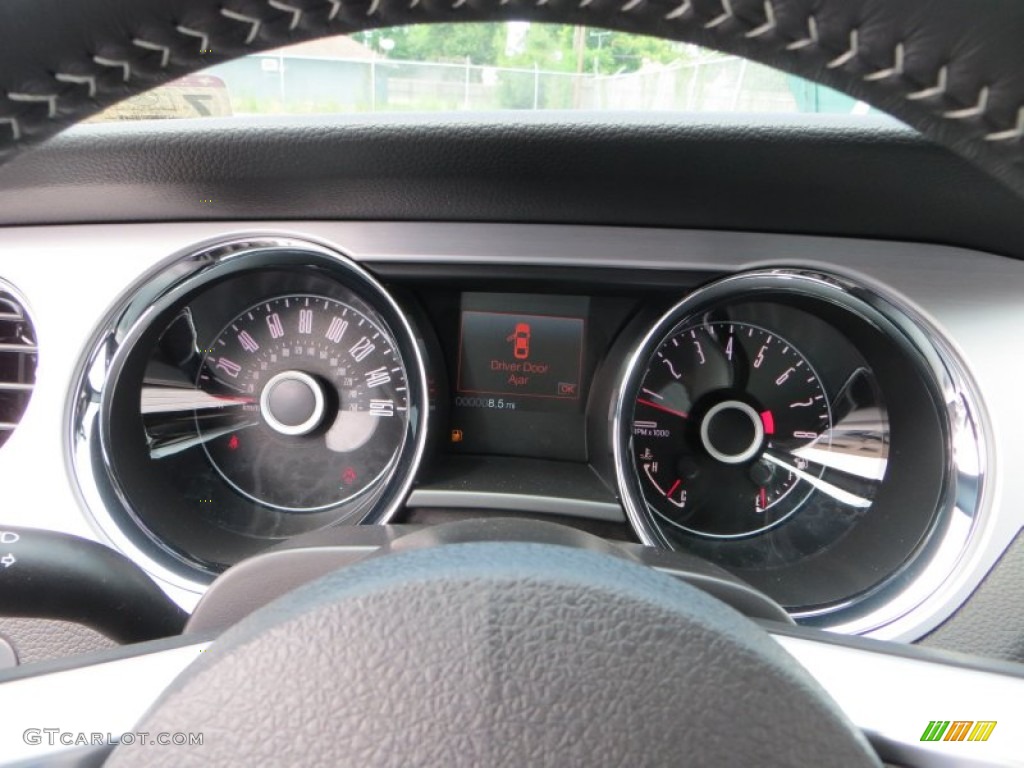 2014 Mustang V6 Premium Coupe - Black / Charcoal Black photo #29