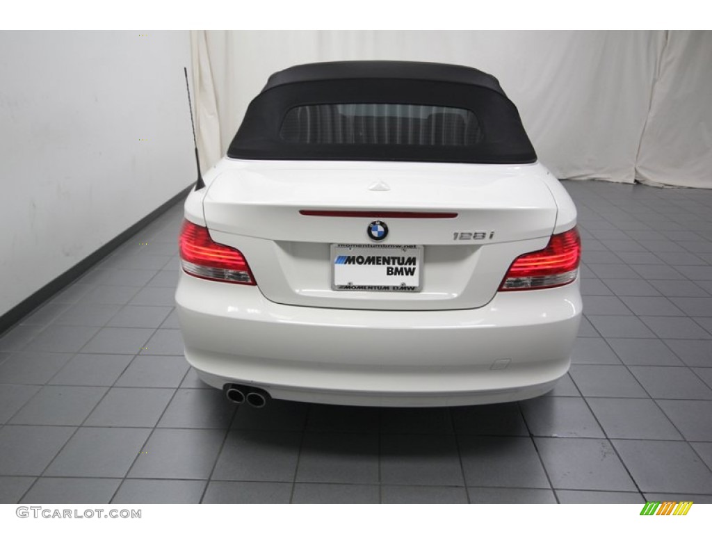 2011 1 Series 128i Convertible - Alpine White / Coral Red photo #13