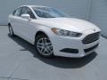 2013 White Platinum Metallic Tri-coat Ford Fusion SE 1.6 EcoBoost  photo #2