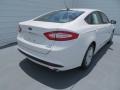 2013 White Platinum Metallic Tri-coat Ford Fusion SE 1.6 EcoBoost  photo #4