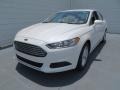 2013 White Platinum Metallic Tri-coat Ford Fusion SE 1.6 EcoBoost  photo #7
