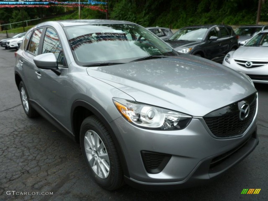 Liquid Silver Metallic 2014 Mazda CX-5 Sport AWD Exterior Photo #83443840