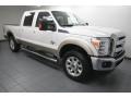 White Platinum Metallic Tri-Coat - F250 Super Duty Lariat Crew Cab 4x4 Photo No. 8