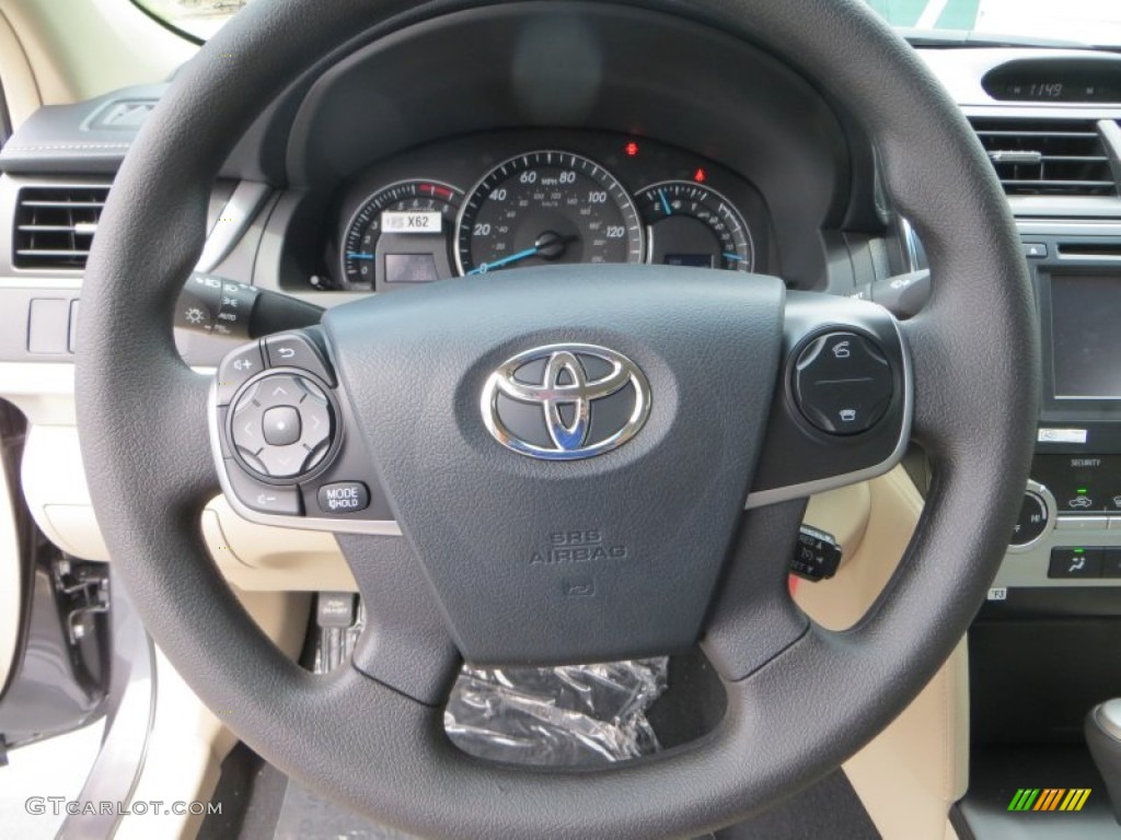 2013 Camry LE - Magnetic Gray Metallic / Ivory photo #29