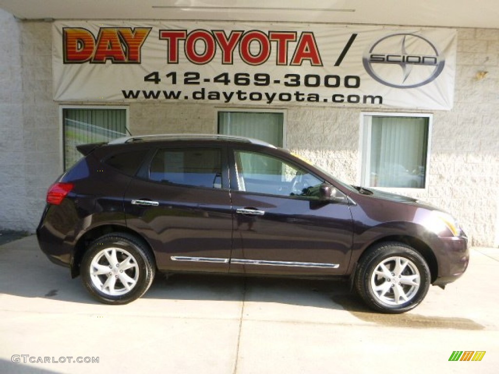 2011 Rogue SV AWD - Black Amethyst / Gray photo #1