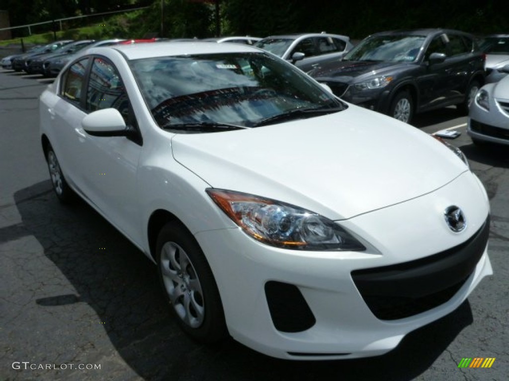 Crystal White Pearl Mica 2013 Mazda MAZDA3 i Sport 4 Door Exterior Photo #83446567