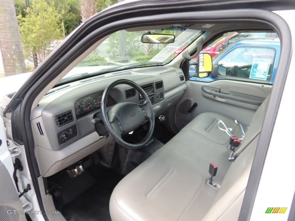 Medium Graphite Interior 2000 Ford F250 Super Duty XL Regular Cab Photo #83447020