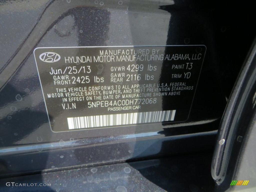 2013 Sonata GLS - Pacific Blue Pearl / Camel photo #34